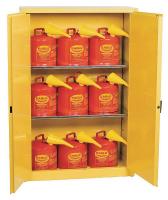 4KPW8 Flammable Safety Cabinet, 45 Gal., Yellow