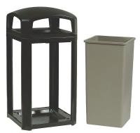 4KRE1 Waste Receptacle, Dome Top Frame, 35G