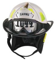 4KRG3 Fire Helmet, White, Traditional
