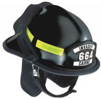 4KRG9 Fire Helmet, Black, Modern