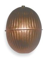 4KU67 Float Ball, Round, Copper, 4 In