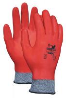 4KXA2 Cut Resistant Gloves, Gray/Red, M, PR