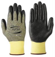 4KYR6 Cut Resistant Gloves, Yellow/Black, XL, PR