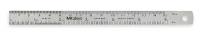 4LA68 Steel Rule, Flex, 6 In, 16/32/64ths/0.5/1mm
