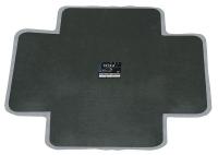 4LAV9 Bias Tire Rpr Patch, 12 In, Rbr, Pk 6