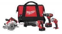 4LER2 Cordless Combination Kit, 2.8A/hr., 18.0V