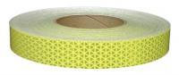 4LGL5 Reflective Tape, W 1 In, Fluorescent Lime