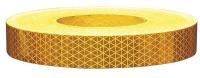 4LGL6 Reflective Tape, W 1 In, L 50 Yd, Gold
