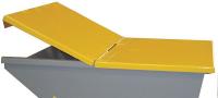 4LLH8 Hopper Lid, Yellow, Fits 27 cu. ft.