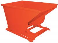 4LLJ5 Self Dumping Hopper, Medium Duty, Orange