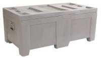 4LMA9 Stacking and Nesting Container, MD, Gray