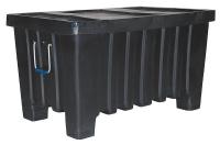 4LMD3 Stacking and Nesting Container, HD, Black
