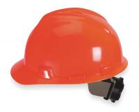 4LN75 Hard Hat, FrtBrim, Slttd, 4Rtcht, Hi-Viz Org