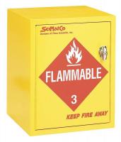4LNC4 Flammable Cabinet, 4X1 Gal. Bottles, YLW