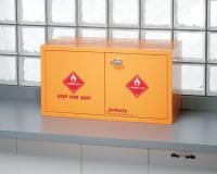 4LNC8 Flammable Cabinet, 8X1 Gal. Bottles, YLW