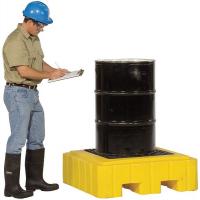 4LNR4 Drum Spill Cntnmnt Pallet, 1 Drum, 800 lb.