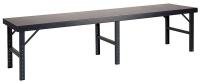4LNX1 Work Table, Fold-Down, W120, D 28, Steel Top