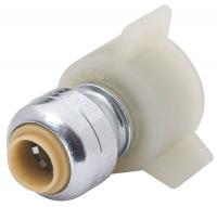 19F914 Ballcock Connector, 1/4 x 1/2 In, Push