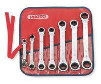 4LT82 Reversible Wrench Set, Metric, 7 PC