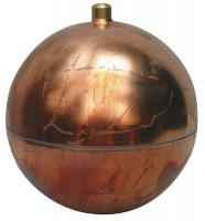 4LTP5 Float Ball, Round, Copper, 9 In