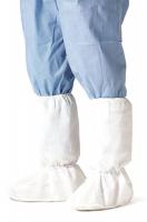 4LUR2 BootCovers, Slip ResistSole, L, White, PK100