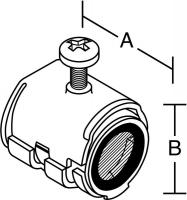 4LV80 Cable Connector, Uninsulated, 3/4 In