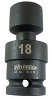 4LXD8 Impact Socket, 1/2Dr, 6Pt, Std, Univ, 1 1/8In