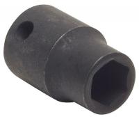 4LXV6 Impact Socket, 1/4 Dr, 6 Pt, Std, Univ, 7mm