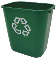 4LZL2 Recycling Container, 28 1/8 Qt, Green