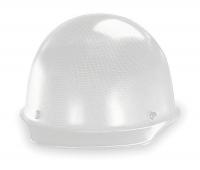 4MD41 Hard Hat, FrtBrim, NonSlotted, Rtcht, White