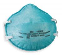 4MH51 Healthcare Respirator, N95, S, Green, PK 20