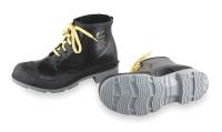4ML47 Ankle Boots, Men, 10, Stl Toe, Blk/Gry, 1PR