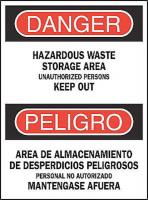 4MP28 Danger Sign, 14 x 10In, R and BK/WHT, Text