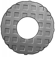 4MZR2 Washer, Waffle, Neoprene, Fit 5/8 In, 0.5 Th