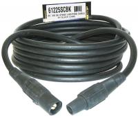 4NAF7 Ext.Cord, Cord Set, 25Ft, 2/0, 200A, BK Cams