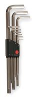 4NB51 Hex Key Set, 1.5 - 10mm, L-Shaped, Long