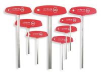 4NB53 Hex Key Set, 2 - 10mm, T-Handle, Ergonomic