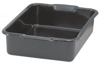 4NCZ9 Black Dish Bin, 20 x 15 x 5