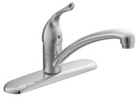 4NEH8 Kitchen Faucet, 1 Handle, Lever, Chrome