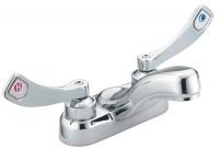 4NEJ1 Lav Faucet, 2 Handle, Wrist Blade, Chrome