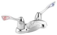 4NEJ4 Lav Faucet, 2 Handle, Wrist Blade, Chrome