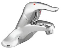 4NEJ7 Lavatory Faucet, 1 Handle, Lever, Chrome