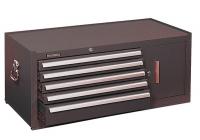 4NFN3 Maintenance Chest, 39 3/8W, 5 Drawer, Brown