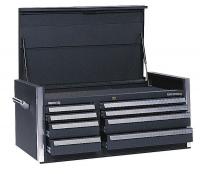 4NFN7 Maintenance Chest, 46 W, 8 Drawer, Black