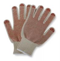 4NGY6 Knit Glove, Poly/Cotton, Men&#39;s L, PR