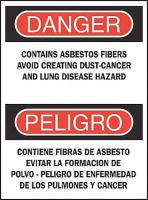 4NH72 Danger Sign, 14 x 10In, R and BK/WHT, AL