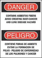 4NK88 Danger Sign, 14 x 10In, R and BK/WHT, PLSTC