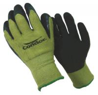 4NMP4 Coated Gloves, XXL, Black/Green, PR