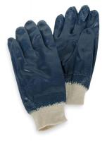 4NMT8 Coated Gloves, L, Blue/White, PR