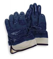 4NMU1 Coated Gloves, L, Blue/White, PR